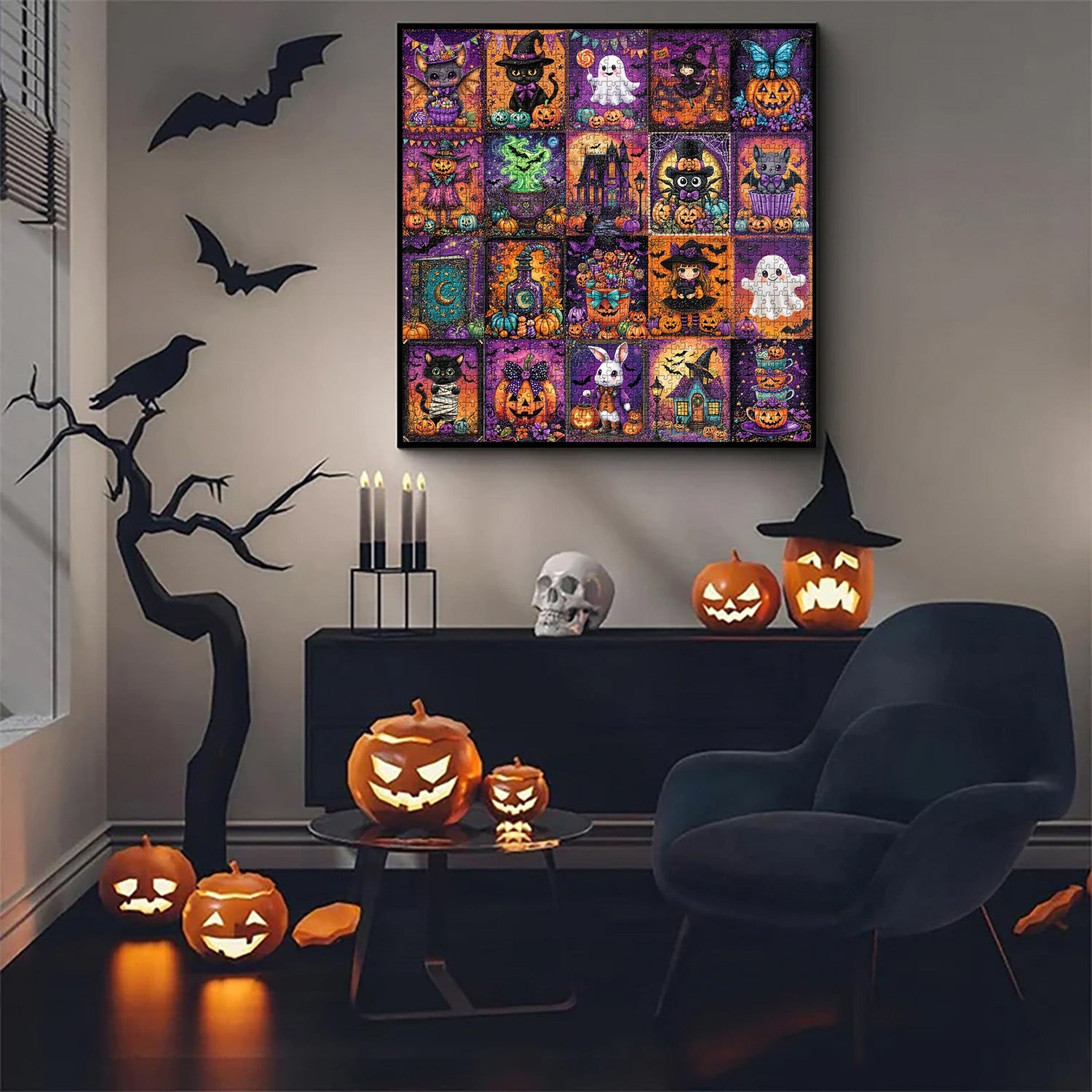 Halloween Cute Art Collection Jigsaw Puzzle 1000 Pieces