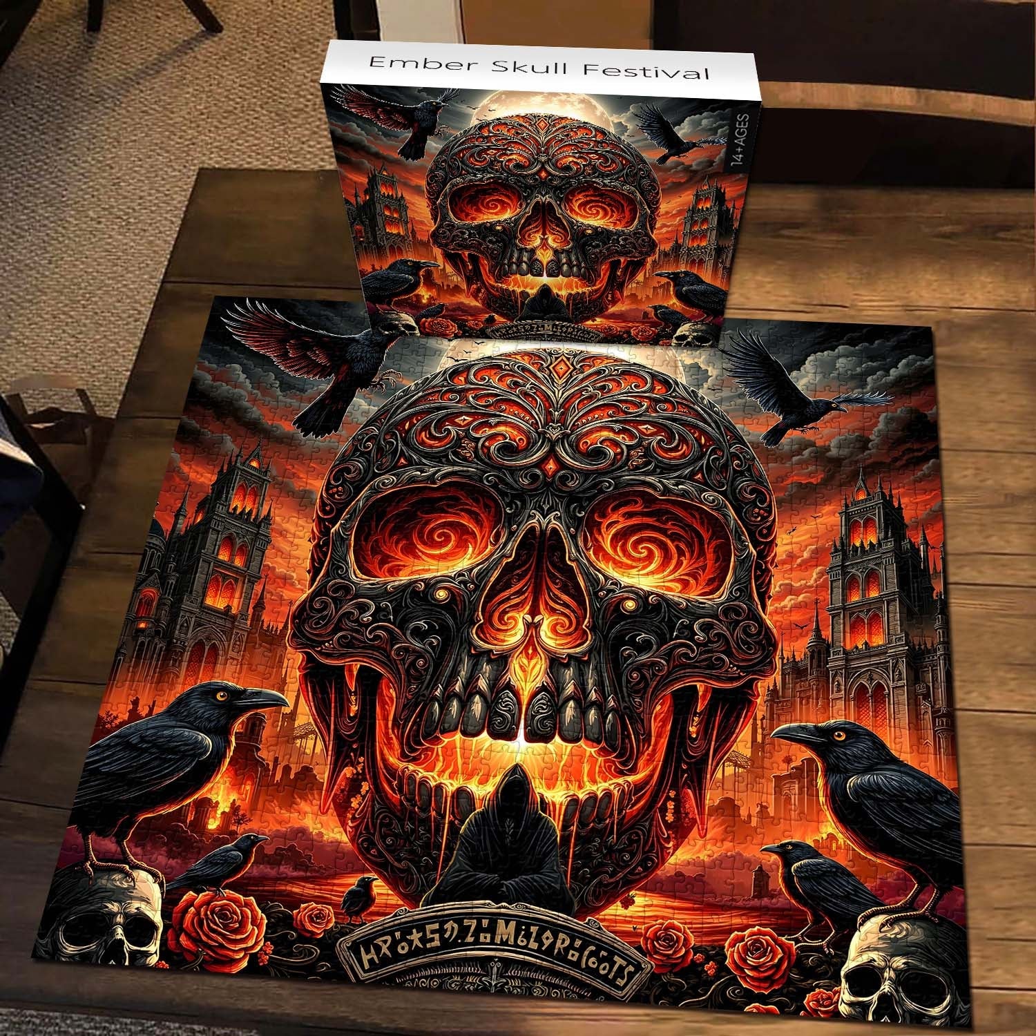Ember Skull Festival Jigsaw Puzzle 1000 Pieces