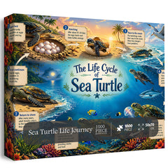 Sea Turtle Life Journey Jigsaw Puzzle 1000 Pieces