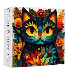 Color Bloom Cat Jigsaw Puzzle 1000 Pieces