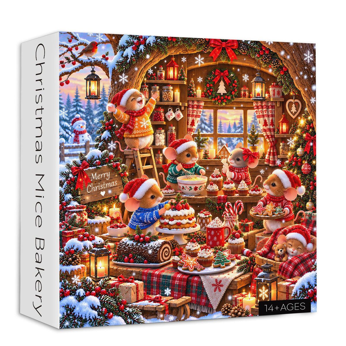 Christmas Mice Bakery Jigsaw Puzzle 1000 Pieces