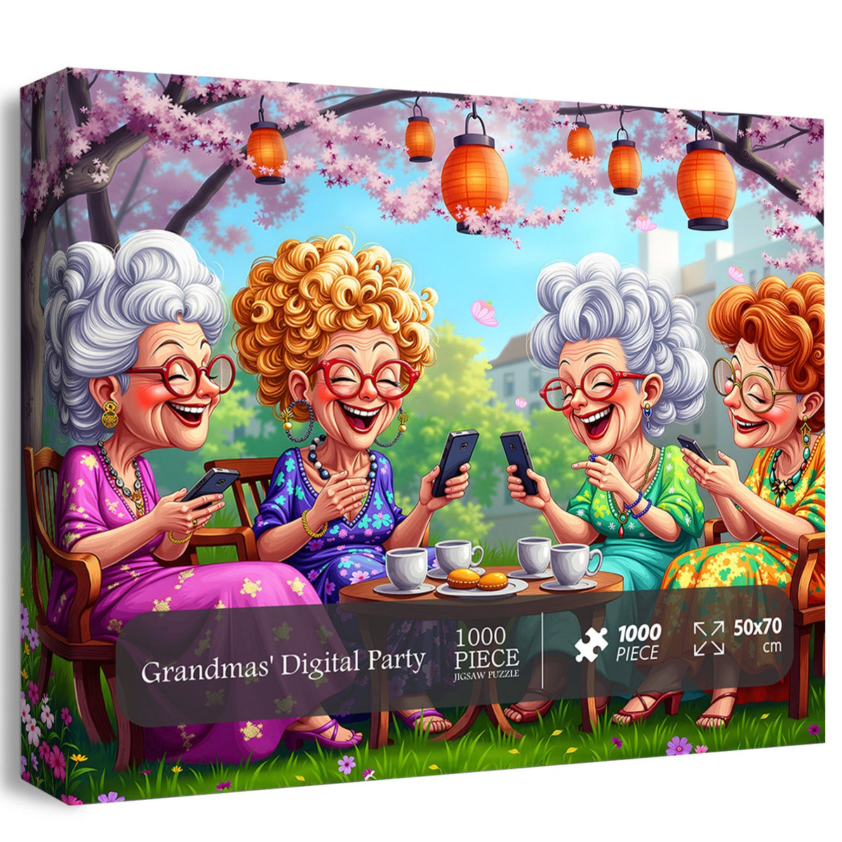 Grandmas' Digital Party Jigsaw Puzzle 1000 Pieces