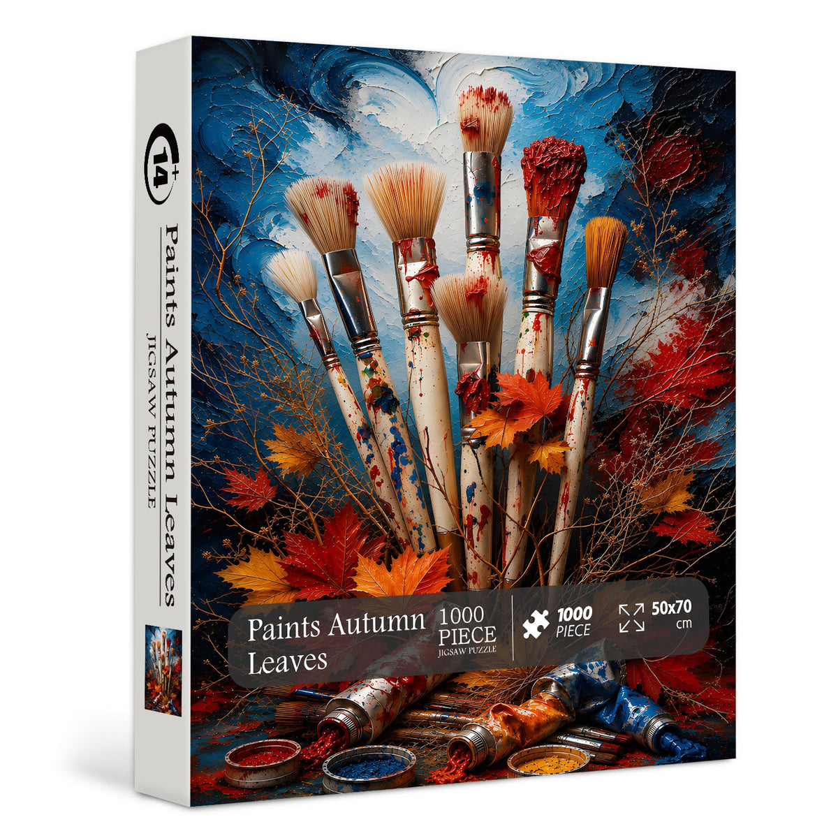 Paints Autumn Leaves Jigsaw Puzzle 1000 Pieces