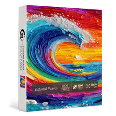 Colorful Waves Jigsaw Puzzle 1000 Pieces