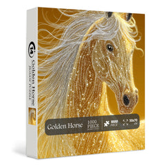 Golden Horse Jigsaw Puzzle 1000 Pieces