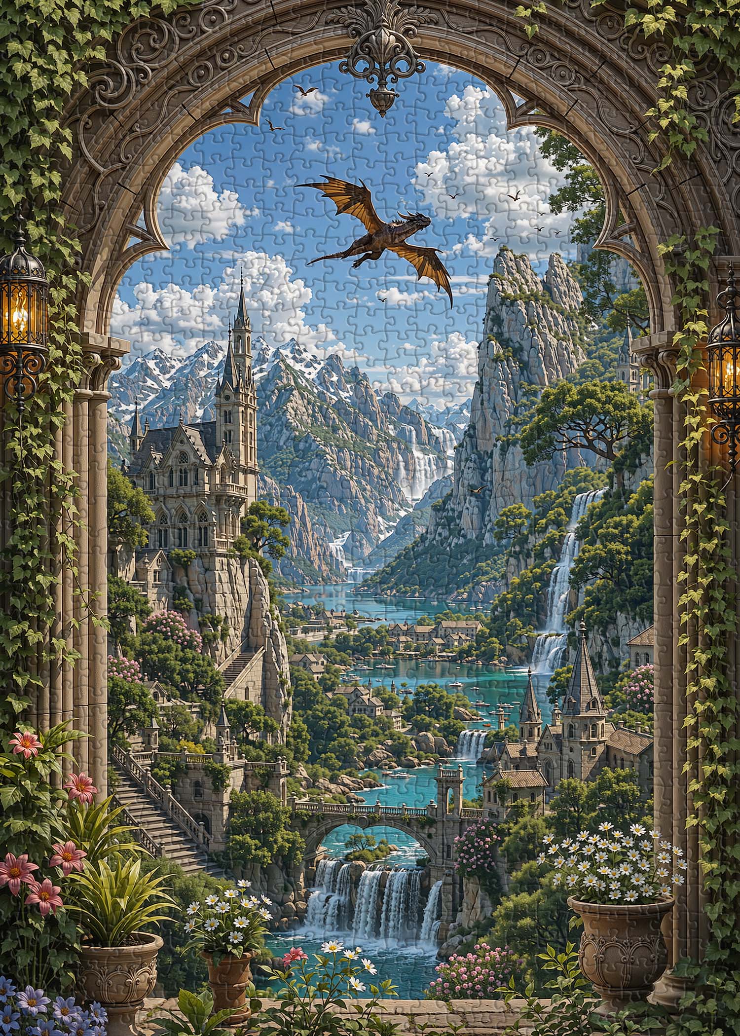 Dragon's Vale Jigsaw Puzzle 1000 Pieces