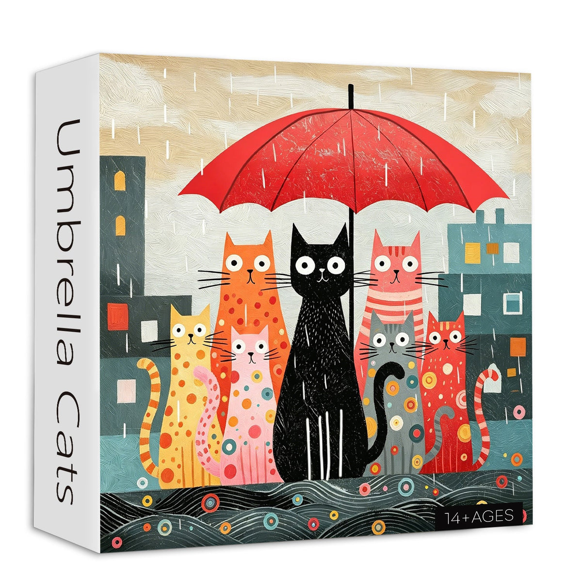Umbrella Cats Jigsaw Puzzle 1000 Pieces