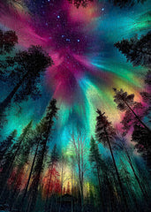 Aurora Forest Jigsaw Puzzle 1000 Pieces