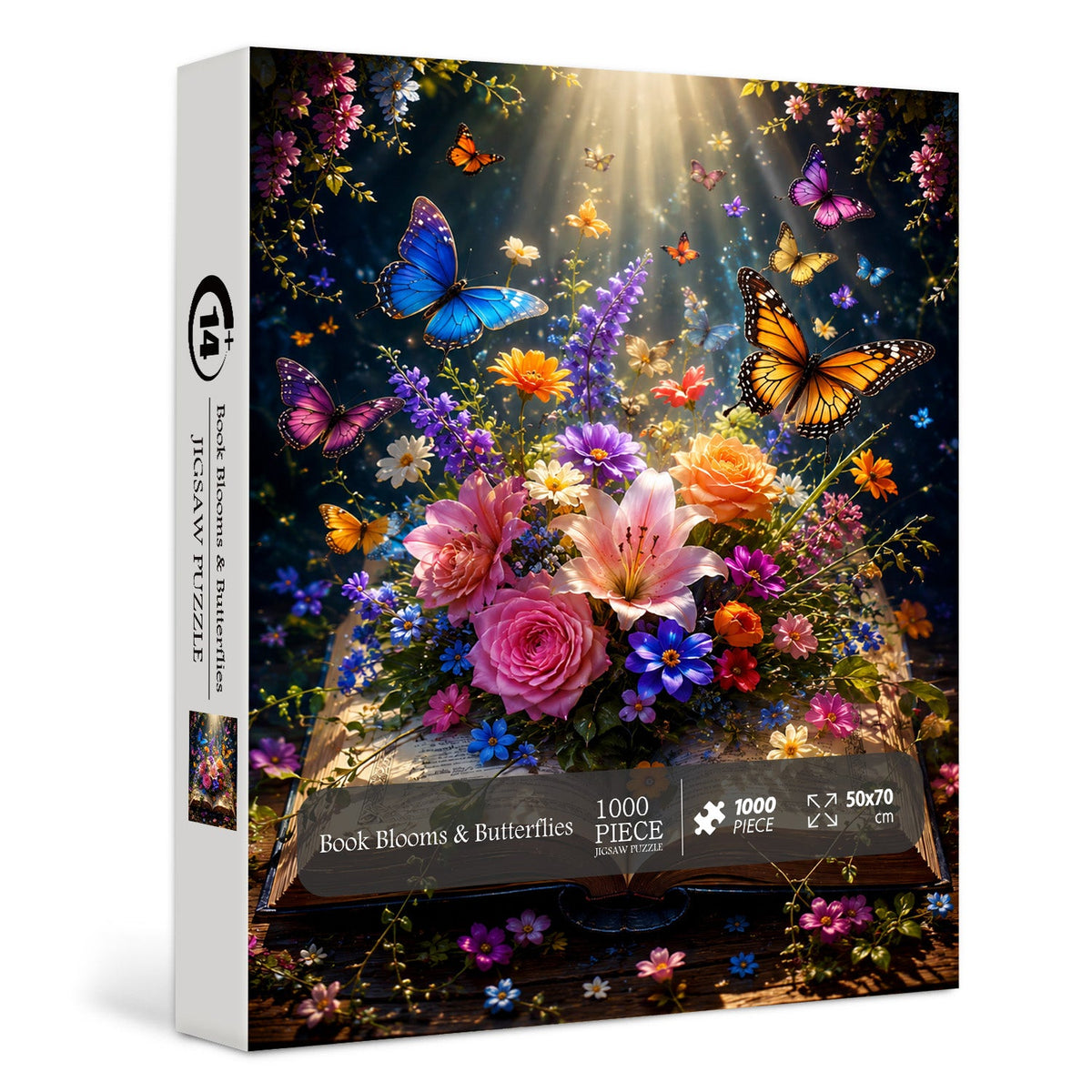 Book Blooms & Butterflies Jigsaw Puzzle 1000 Pieces