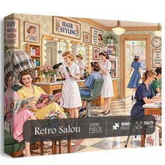 Retro Salon Jigsaw  Puzzle 1000 Piece