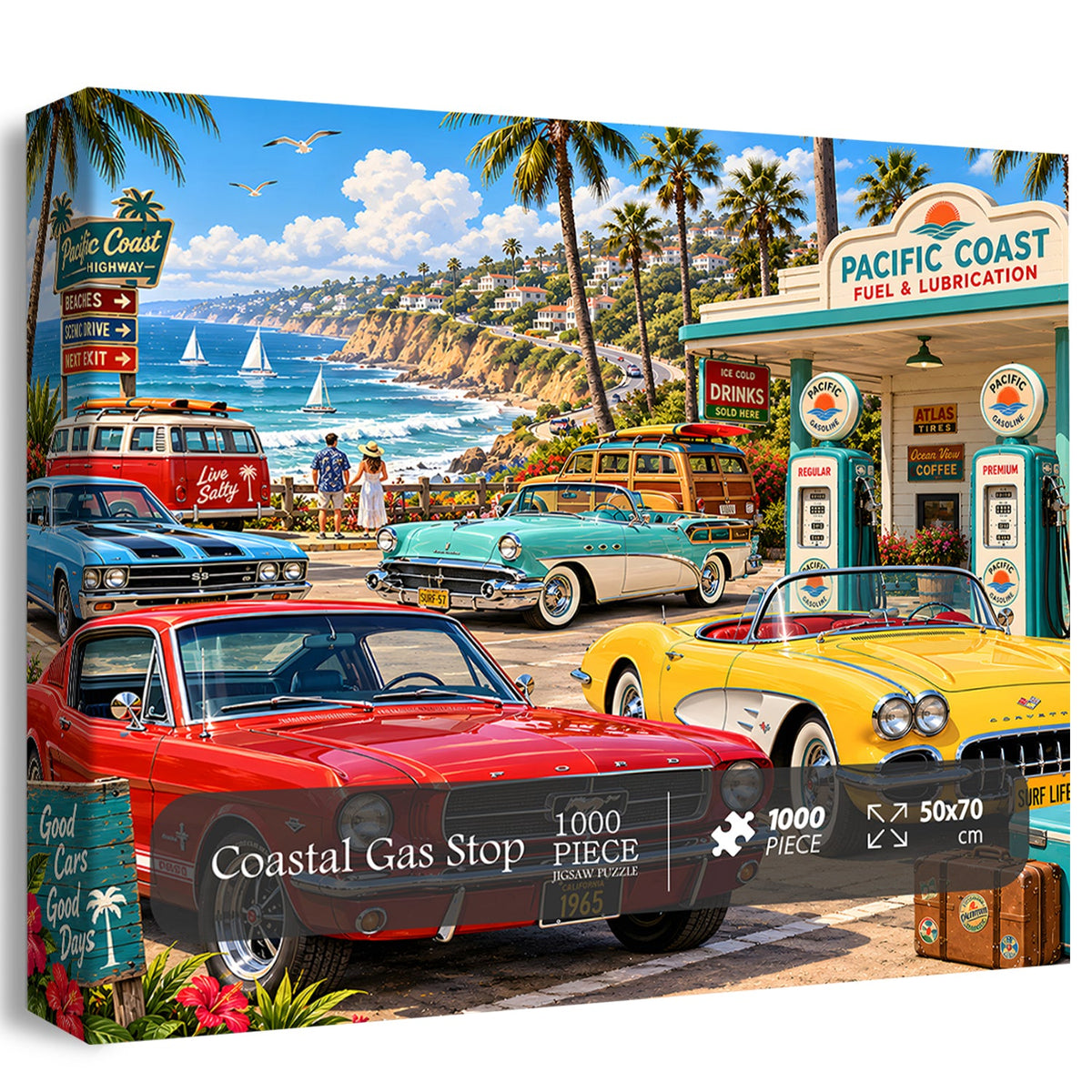 Coastal Gas Stop Jigsaw Puzzle 1000 Piece