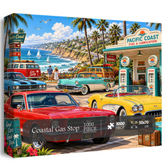 Coastal Gas Stop Jigsaw Puzzle 1000 Piece