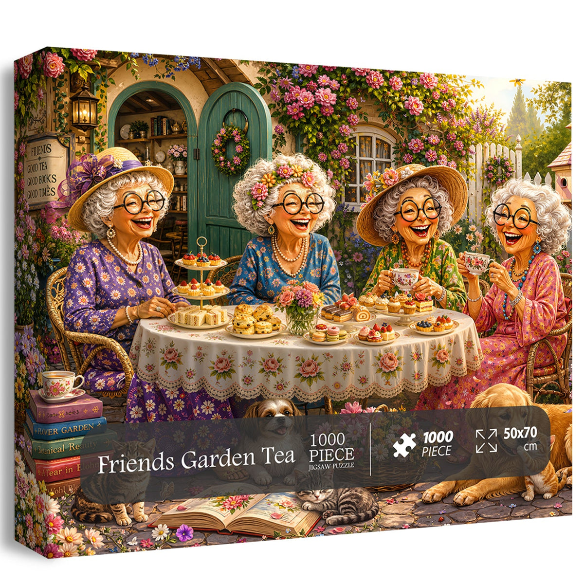 Friends Garden Tea Jigsaw Puzzle 1000 Piece