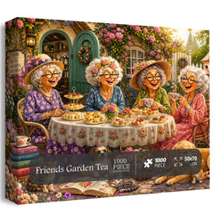 Friends Garden Tea Jigsaw Puzzle 1000 Piece