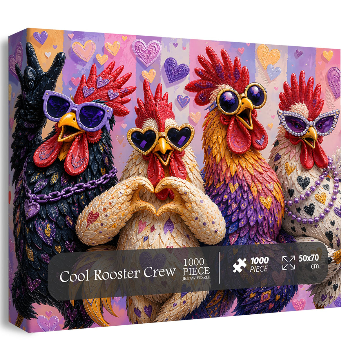 Cool Rooster Crew Jigsaw Puzzle 1000 Piece