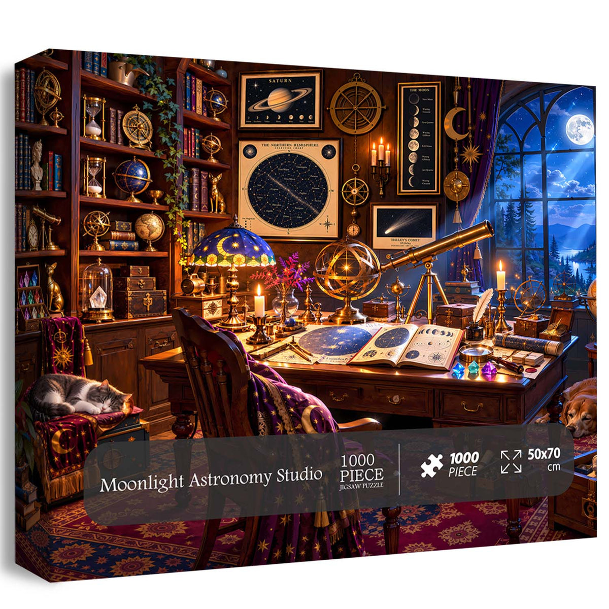 Moonlight Astronomy Studio Jigsaw Puzzle 1000 Pieces