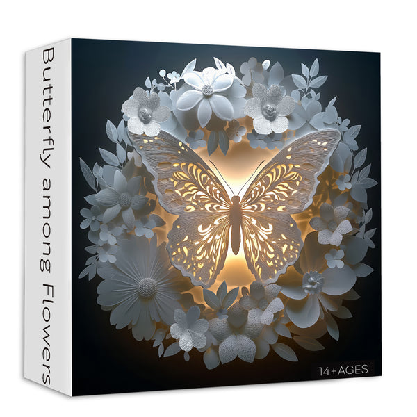 m❤︎さま パズル Butterfly Among Flowers Jigsaw Puzzle 1000 Pieces – Fun-Puzzle