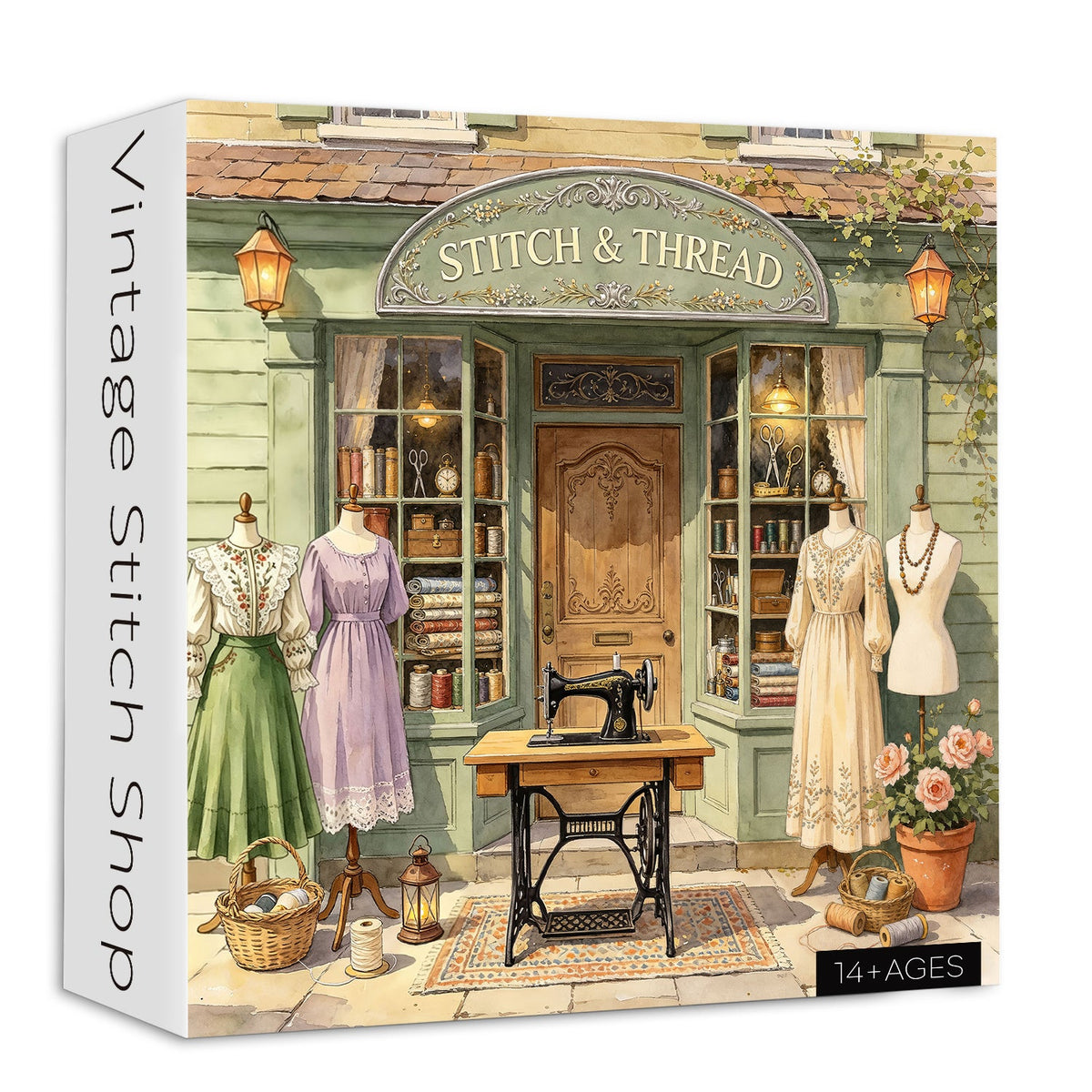 Vintage Stitch Shop Jigsaw Puzzle 1000 Piece