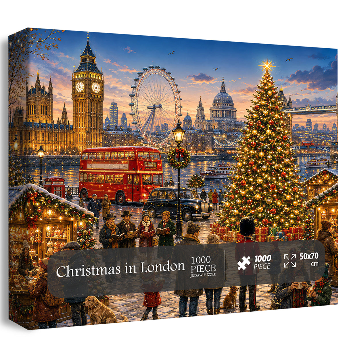 Christmas in London Jigsaw Puzzle 1000 Pieces