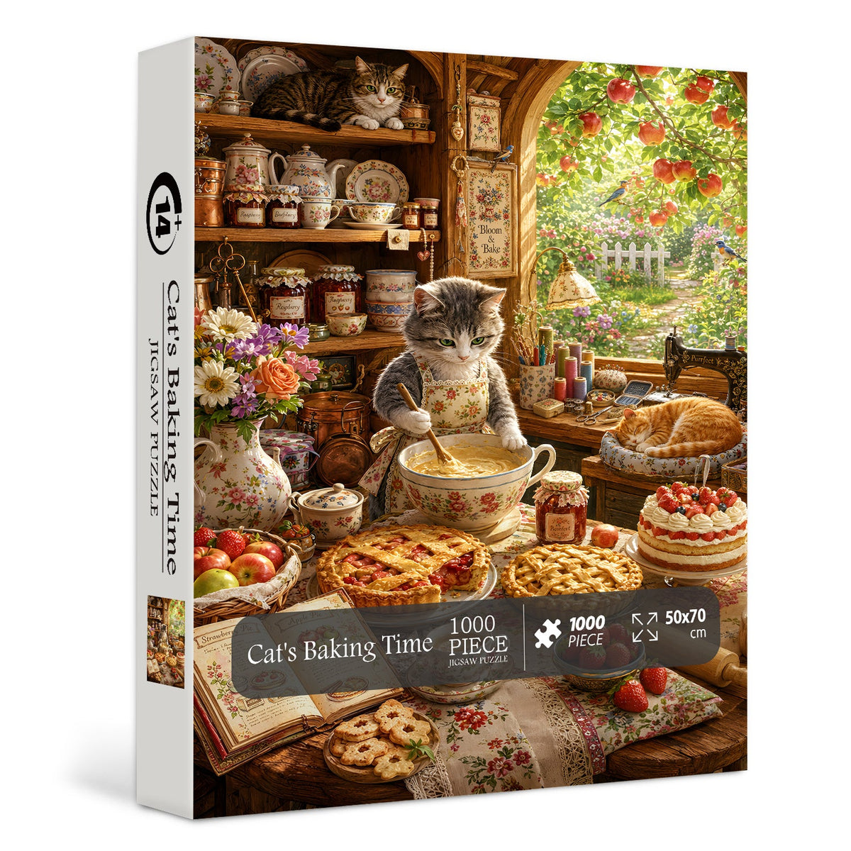 Cat's Baking Time Jigsaw Puzzle 1000 Pieces