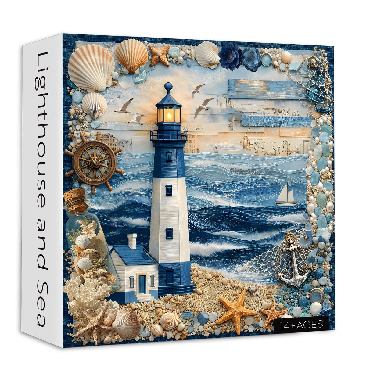 Puzzle de 1000 pièces phare et mer
