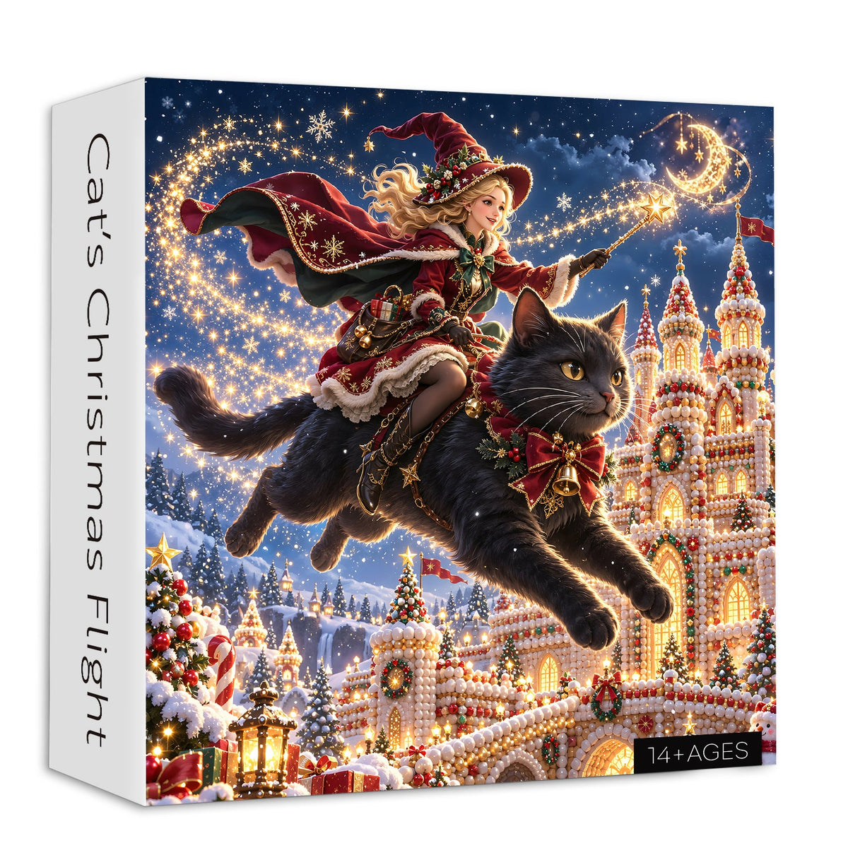 Cat’s Christmas Flight Jigsaw Puzzle 1000 Piece