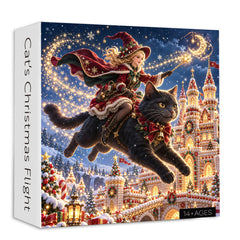 Cat’s Christmas Flight Jigsaw Puzzle 1000 Piece