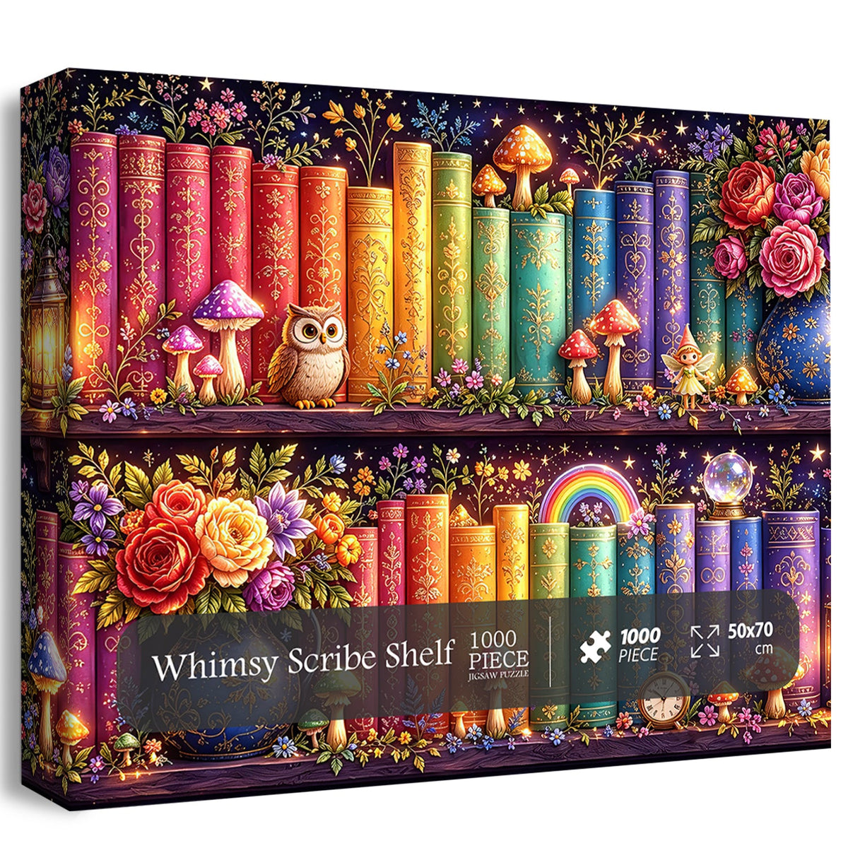 Whimsy Scribe Shelf Jigsaw Puzzle 1000 Piece