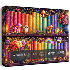 Whimsy Scribe Shelf Jigsaw Puzzle 1000 Piece