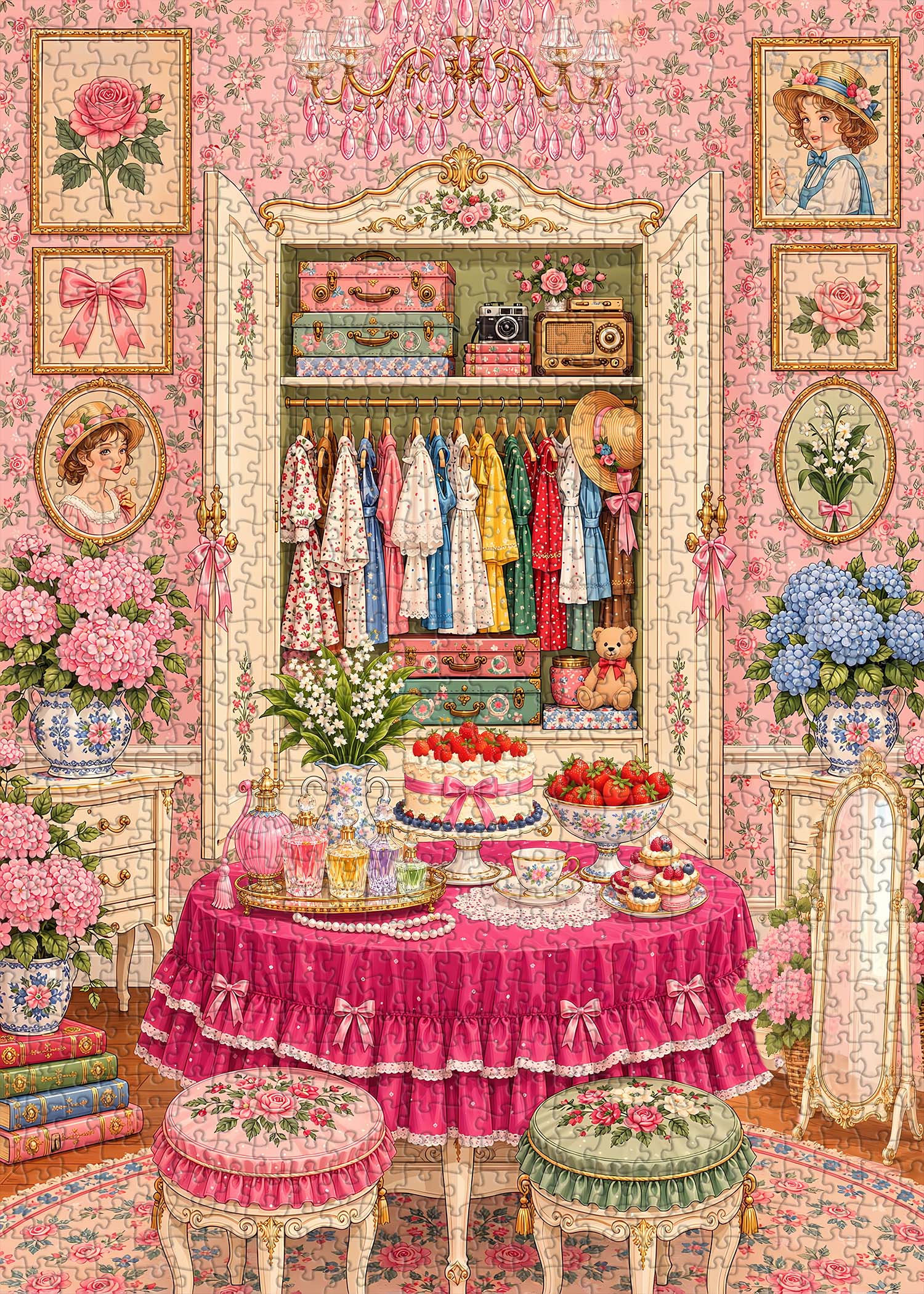 Floral Boudoir Jigsaw  Puzzle 1000 Piece