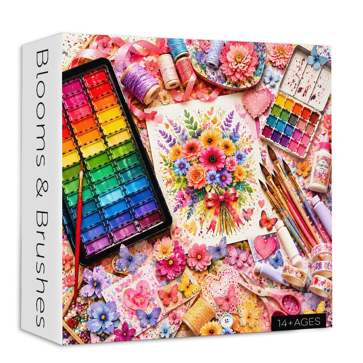 Blooms & Brushes Jigsaw Puzzle 1000 Piece