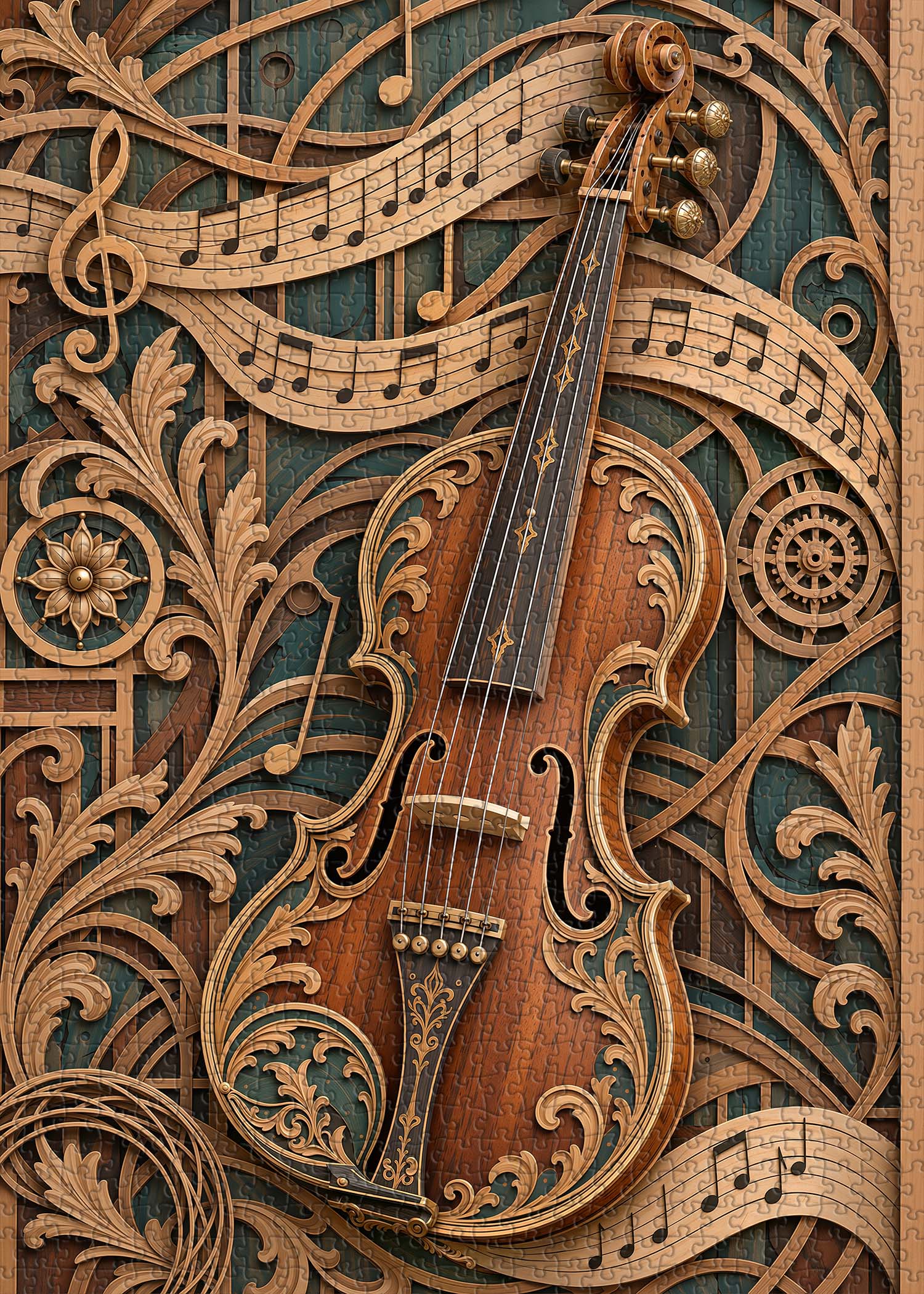 Carved Melody Jigsaw  Puzzle 1000 Piece