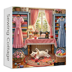 Sewing Cottage Jigsaw Puzzle 1000 Piece