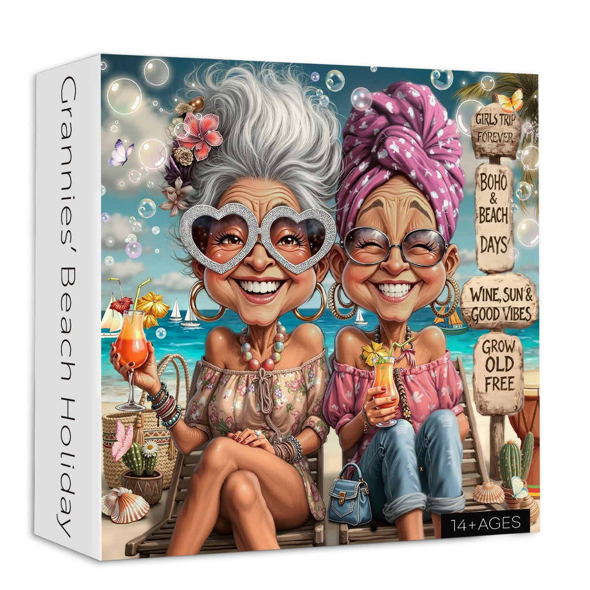 Grannies’ Beach Holiday Jigsaw Puzzle 1000 Piece