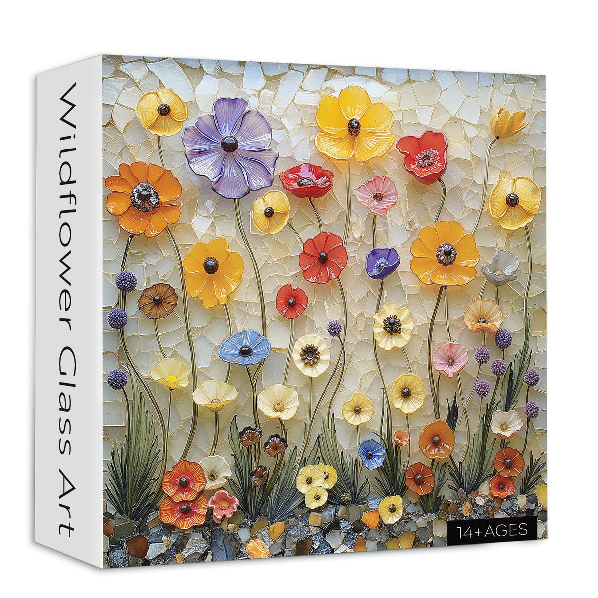 Wildflower Glass Art Jigsaw Puzzle 1000 Pieces