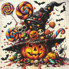 Candy Pumpkin Party Jigsaw Puzzle 1000 Pieces