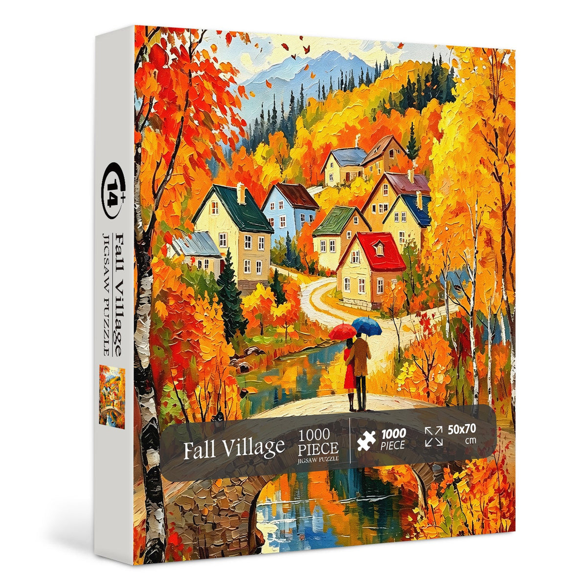Fall Village Jigsaw Puzzle 1000 Pieces