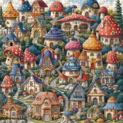 Layered Hillside Homes Jigsaw Puzzle 1000 Piece