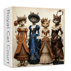 Royal Cat Court Jigsaw Puzzle 1000 Piece