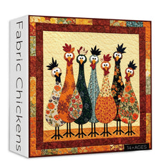Puzzle de 1000 pièces Poules en tissu