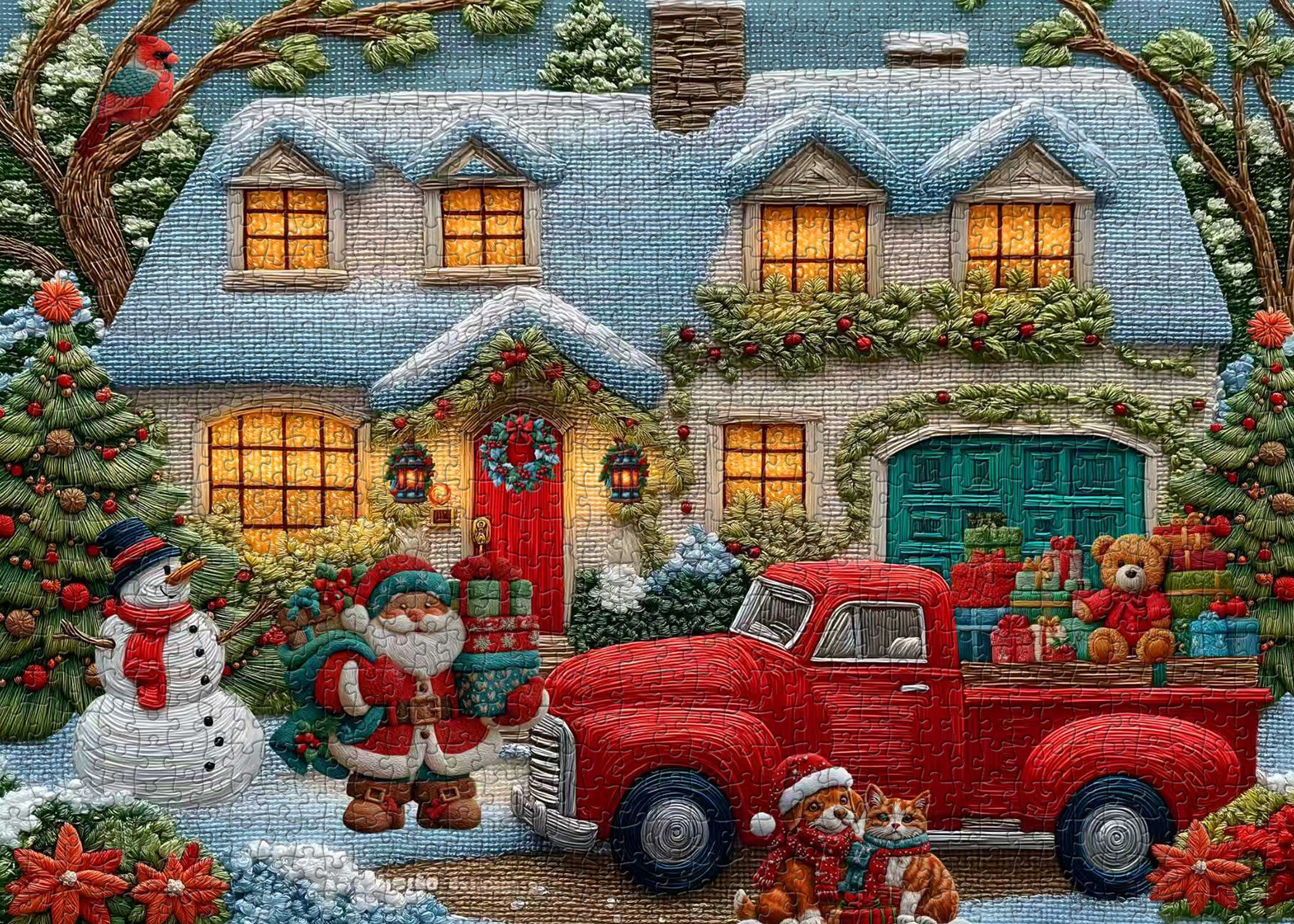 Snowy Cozy Home Jigsaw Puzzles 1000 Pieces