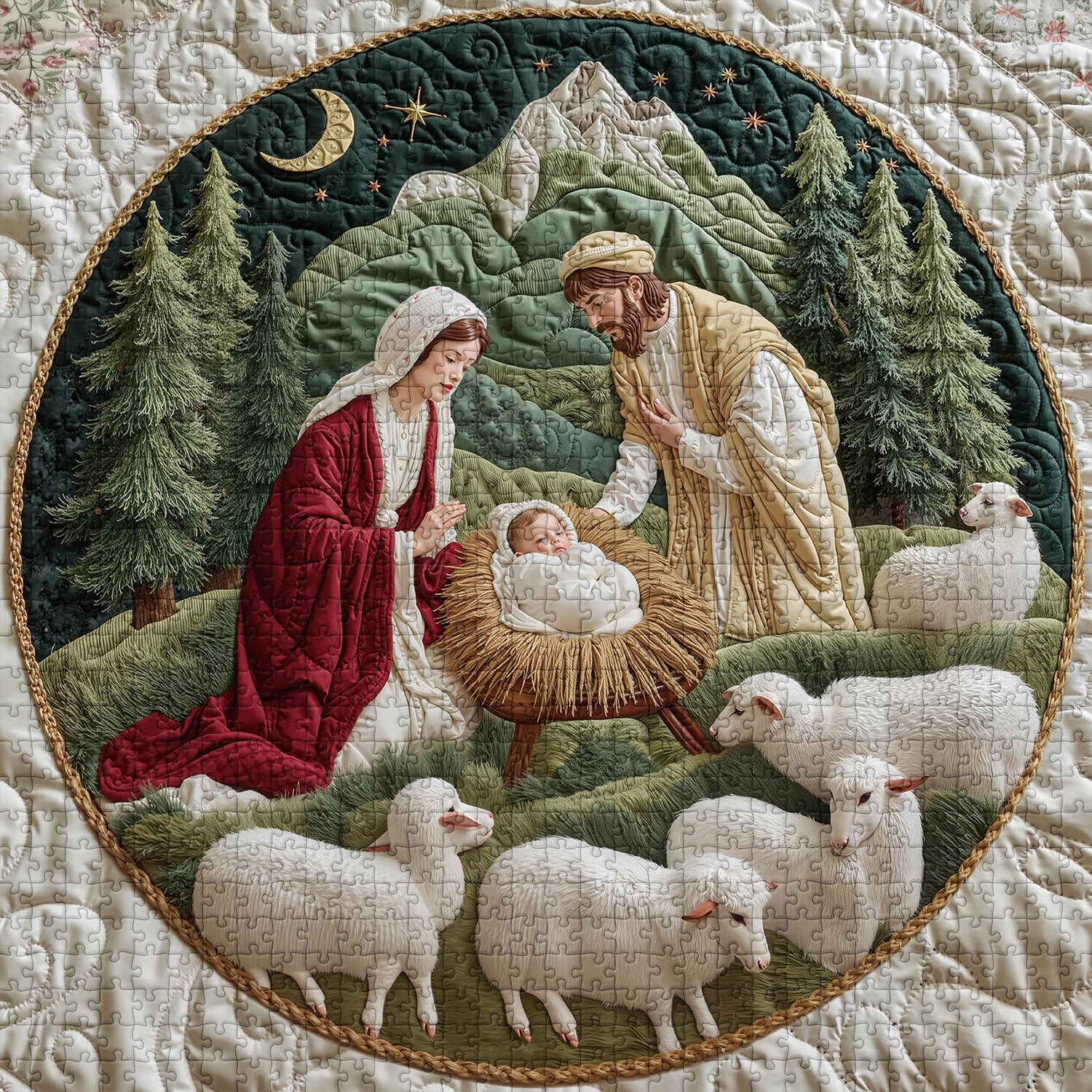 Peaceful Birth Jigsaw Puzzle 1000 Pieces
