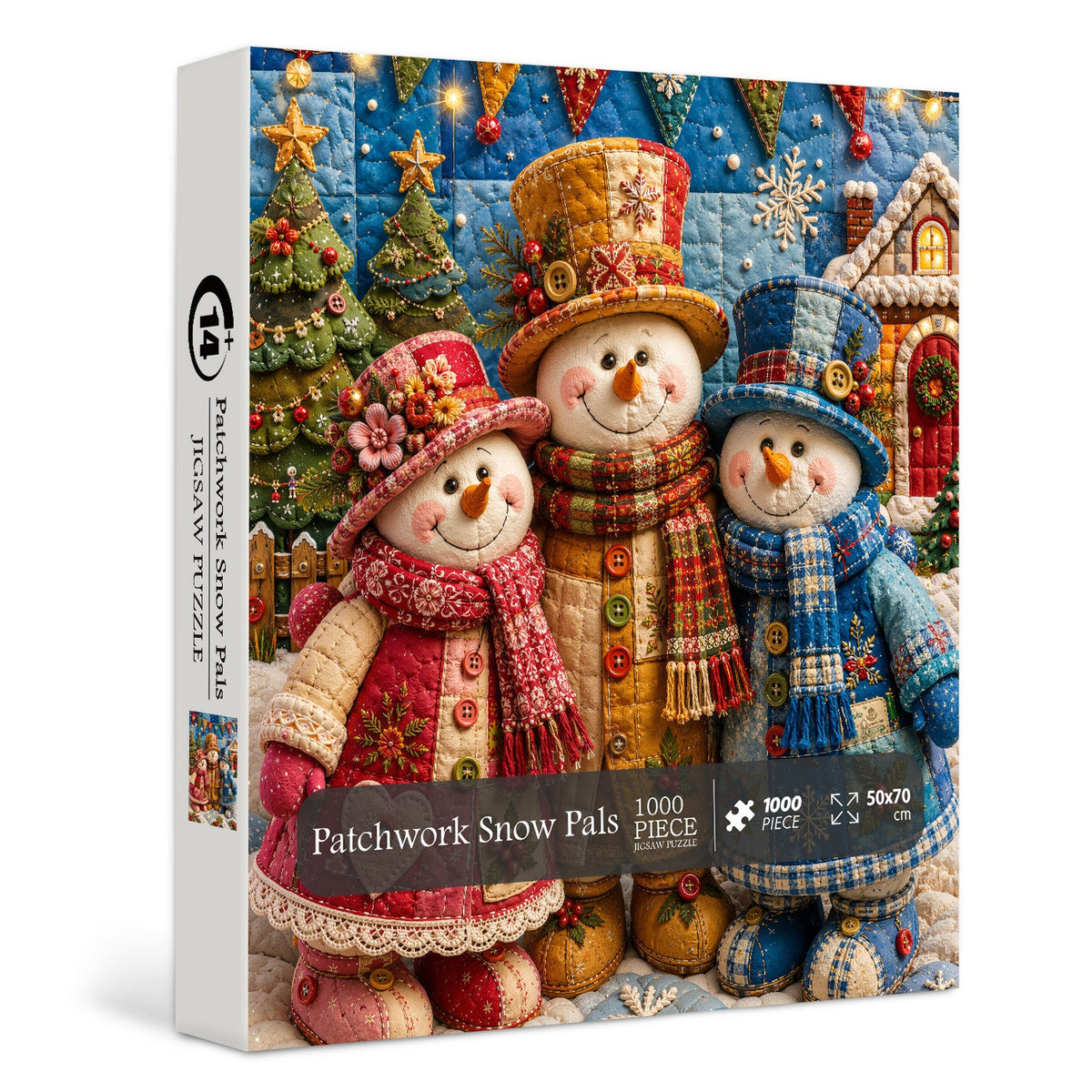 Patchwork Snow Pals Jigsaw Puzzle 1000 Pieces