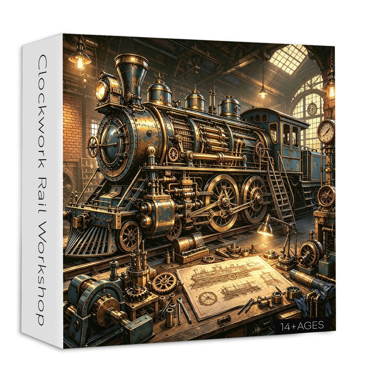 Clockwork Rail Workshop Jigsaw Puzzle 1000 Pieces