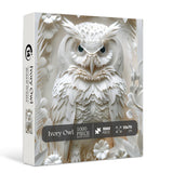 3D Ivory Owl Jigsaw Puzzle 1000 Pieces