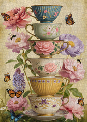 Puzzle de 1000 pièces Fleurs dans une tasse