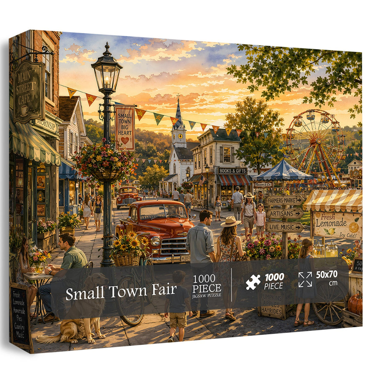 Small Town Fair Jigsaw Puzzle 1000 Piece