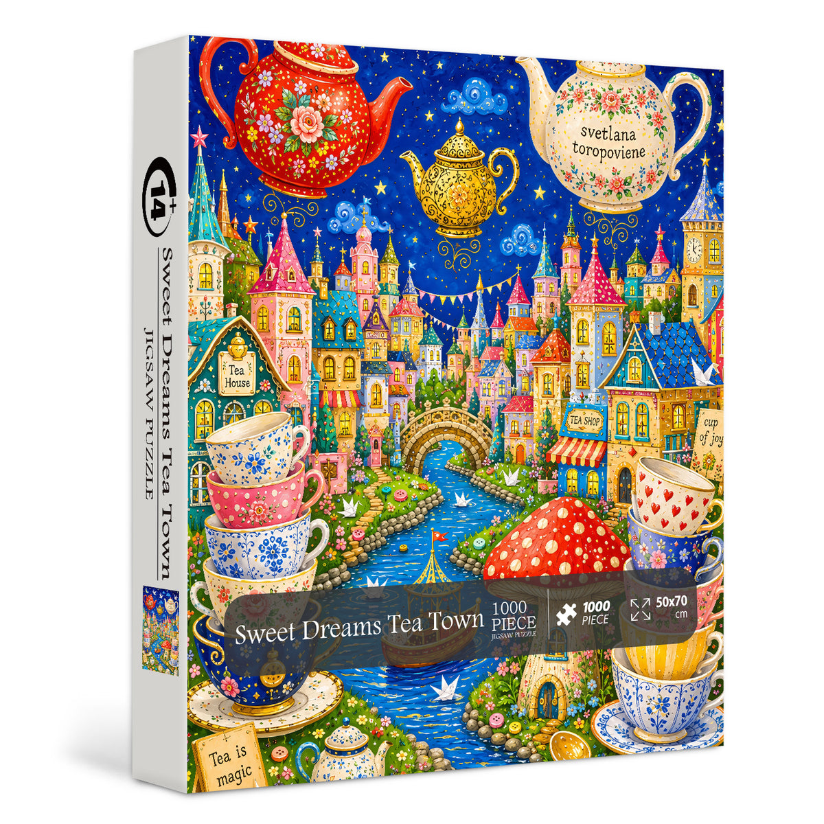 Sweet Dreams Tea Town Jigsaw Puzzle 1000 Piece