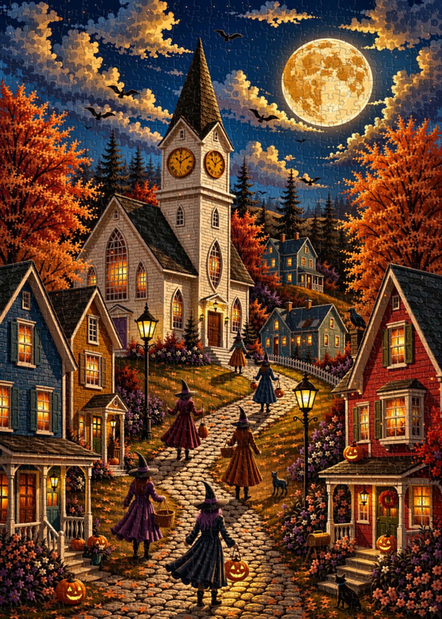 Moon Witch Village Jigsaw Puzzle 1000 Piece