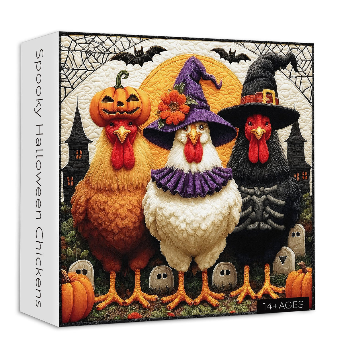 Spooky Halloween Chickens Jigsaw Puzzle 1000 Piece